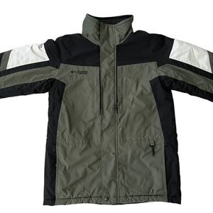 Boys Columbia VERTEX Coat ~ Youth Size 14/16 ~ Olive Green/Black/White